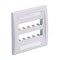 Panduit 10-PORT FLUSH MOUNT UNLOADED, DOUBLE GANG MINI-MOD, ELECTRIC IVORY ROHS CFPE10EI-2GY - alternate 1